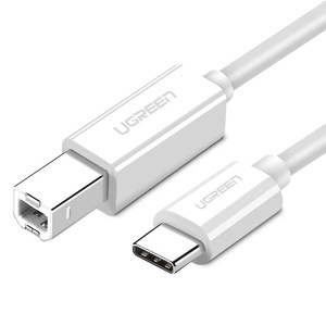 Miniatura produktu: Ugreen US241 Kabel do drukarki USB 2.0 TYP-C - BM 1M - biały (40560)