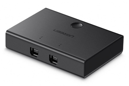 Miniatura produktu: Switch przełącznik KVM USB 2x1 UGREEN 30345 USB 2.0 - czarny (30345)