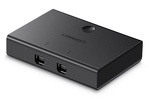 Switch przełącznik KVM USB 2x1 UGREEN 30345 USB 2.0 - czarny (30345)