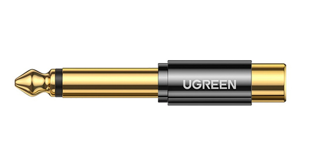 Miniatura produktu: Adapter / przejściówka UGREEN AV169, z 6.5mm (męski) na RCA (żeński) (80731)