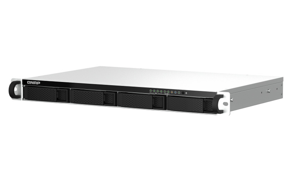 Zdjęcie produktu: Serwer plików QNAP TS-464eU-4G 4-Bay, rozbudowany do 8G, Intel Celeron N5105/N5095 4-core 2,9 GHz, 8GB DDR4, 2x2,5GbE LAN, USB 3.2x2, USB 2.0x2, 1xHDMI v1.4b, 2 x M.2 2280 NVMe
