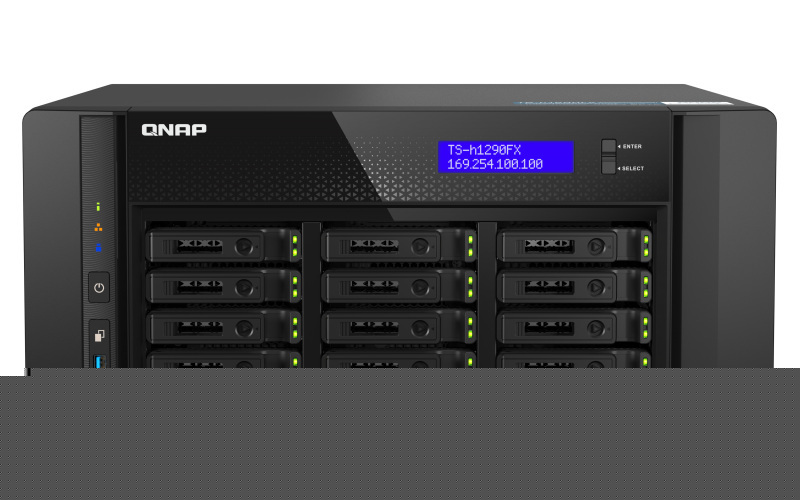 Serwer plików QNAP TS-h1290FX-7302P-128G 12-bay; 128GB Serwer plików QNAP TS-h1290FX-7302P-128G 12-bay; 128GB