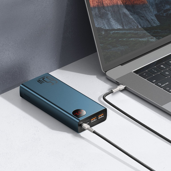 Zdjęcie produktu: Powerbank Baseus Adaman Metal, 20000mAh, PD, QC 3.0, 65W, 2xUSB + USB TYP-C + micro USB - niebieski (PPIMDA-D03) Zdjęcie produktu: Powerbank Baseus Adaman Metal, 20000mAh, PD, QC 3.0, 65W, 2xUSB + USB TYP-C + micro USB - niebieski (PPIMDA-D03)