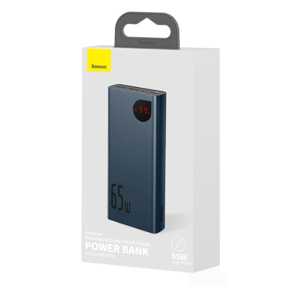 Powerbank Baseus Adaman Metal, 20000mAh, PD, QC 3.0, 65W, 2xUSB + USB TYP-C + micro USB - niebieski (PPIMDA-D03) Powerbank Baseus Adaman Metal, 20000mAh, PD, QC 3.0, 65W, 2xUSB + USB TYP-C + micro USB - niebieski (PPIMDA-D03)