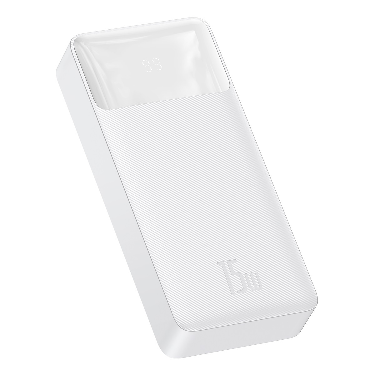 Powerbank Baseus Bipow 20000mAh, 2xUSB, USB TYP-C, 15W - biały (PPDML-J02)