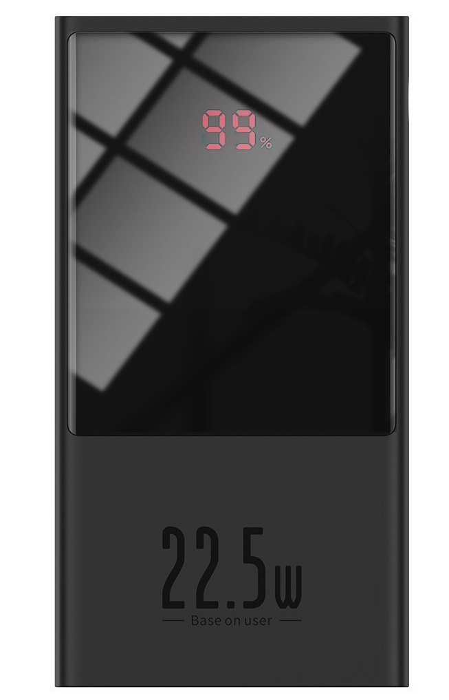 Powerbank Baseus Super Mini, 10000mAh, USB + USB-C, SCP, QC 3.0, PD, 22.5W (czarny) (PPMN-A01) Powerbank Baseus Super Mini, 10000mAh, USB + USB-C, SCP, QC 3.0, PD, 22.5W (czarny) (PPMN-A01)