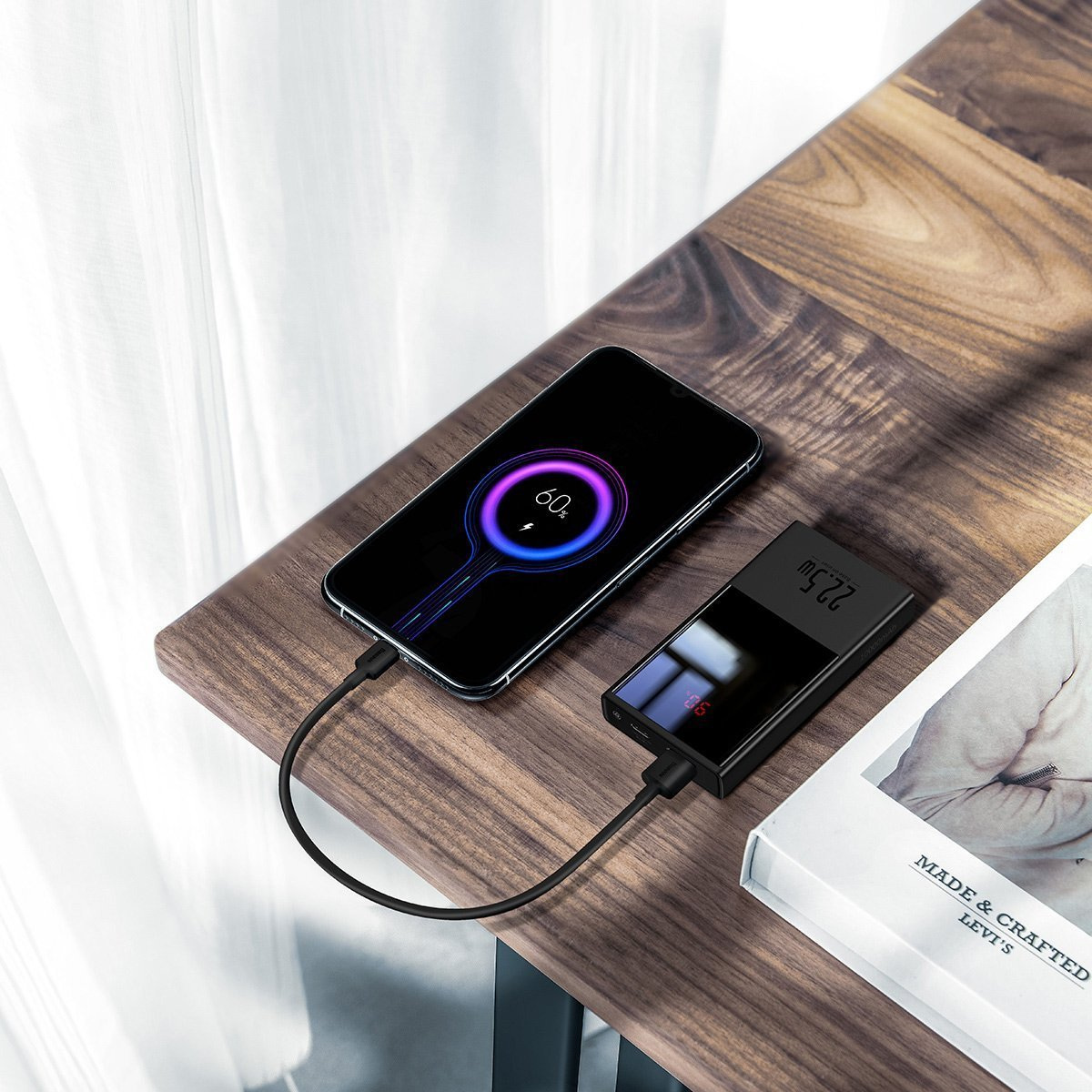 Powerbank Baseus Super Mini, 10000mAh, USB + USB-C, SCP, QC 3.0, PD, 22.5W (czarny) (PPMN-A01) Powerbank Baseus Super Mini, 10000mAh, USB + USB-C, SCP, QC 3.0, PD, 22.5W (czarny) (PPMN-A01)