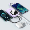 Miniatura zdjęcia: Powerbank Baseus Qpow z kablem Lightning, 20000mAh, IP, USB, USB TYP-C, 20W - fioletowy (PPQD-H05)