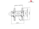 Miniatura zdjęcia: Uchwyt do telewizora Maclean, max. VESA 200x200, 13-42", do 25kg, czarny, (MC-667N)