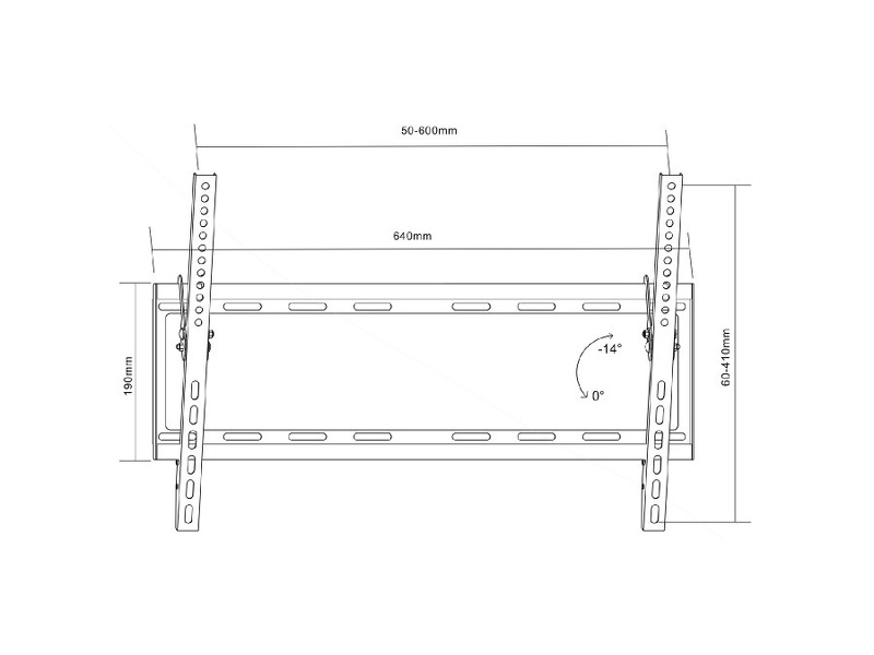 Zdjęcie produktu: Uchwyt do telewizora Maclean, max. VESA 600x400, 37-70", do 55kg, (MC-605N)