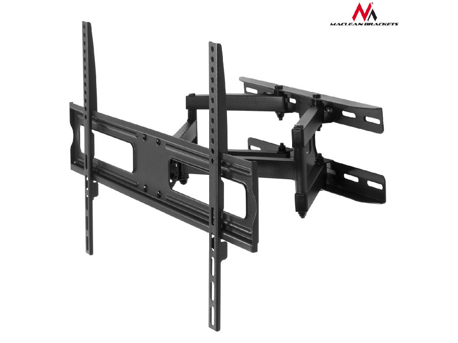 Uchwyt do telewizora lub monitora Maclean, uniwersalny, max. VESA 600x400, 37-70", do 30kg, czarny, (MC-762)