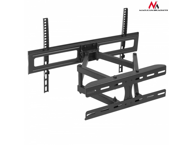 Zdjęcie produktu: Uchwyt do telewizora lub monitora Maclean, uniwersalny, max. VESA 600x400, 37-70", do 30kg, czarny, (MC-762)