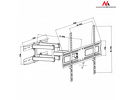 Miniatura zdjęcia: Uchwyt do telewizora lub monitora Maclean, uniwersalny, max. VESA 600x400, 37-70", do 30kg, czarny, (MC-762)