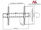Miniatura zdjęcia: Uchwyt do telewizora Maclean, max. VESA 600x400, 37-70", do 40kg, (MC-668)