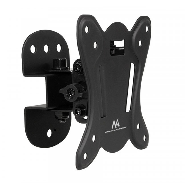 Uchwyt do telewizora lub monitora Maclean, max. VESA 100x100, 13-27", do 20kg, czarny (MC-670)