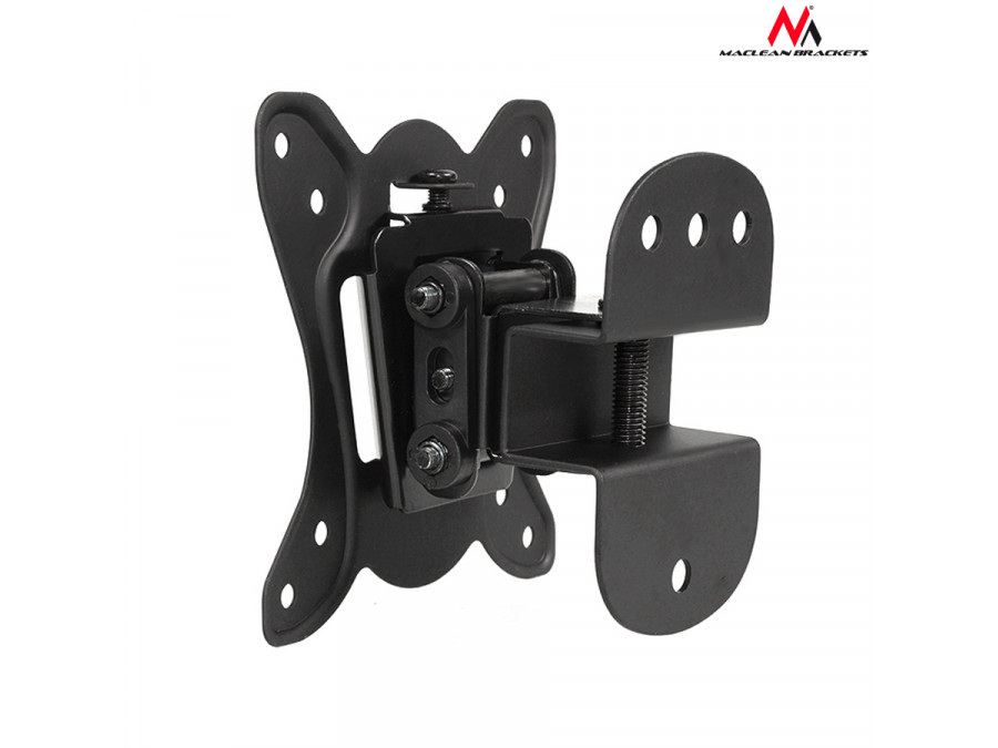Uchwyt do telewizora lub monitora Maclean, max. VESA 100x100, 13-27", do 20kg, czarny (MC-670)