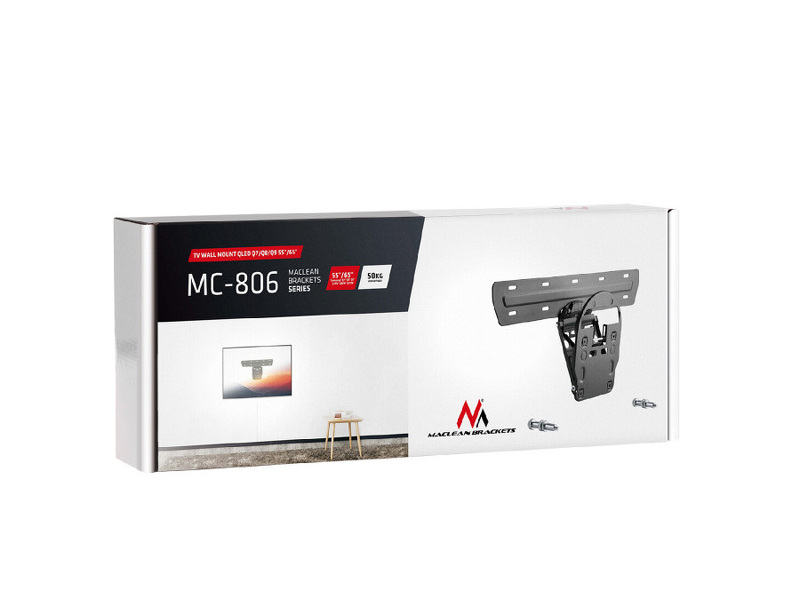 Zdjęcie produktu: Uchwyt do telewizora Maclean, max. VESA 110x108, 49"-65", do 50kg, kompatybilny z telewizorami Samsung QLED Q7/Q8/Q9 (MC-806)