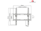 Miniatura zdjęcia: Uchwyt do telewizora Maclean, max. VESA 400x400, 32-55", do 35kg, czrany (MC-774)