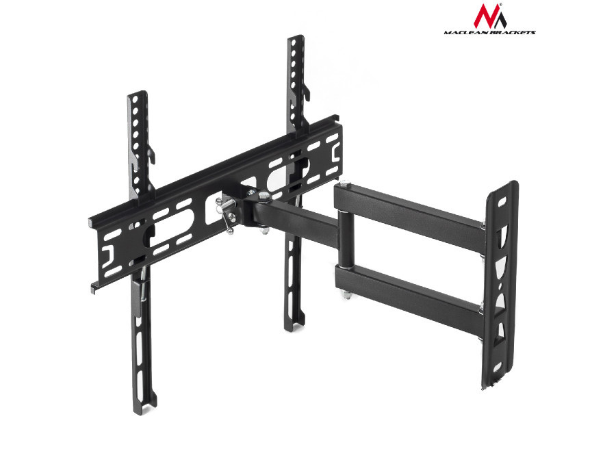 Uchwyt do telewizora lub monitora Maclean, uniwersalny, max. VESA 400x400, 26-55", do 30kg, czarny, (MC-761)