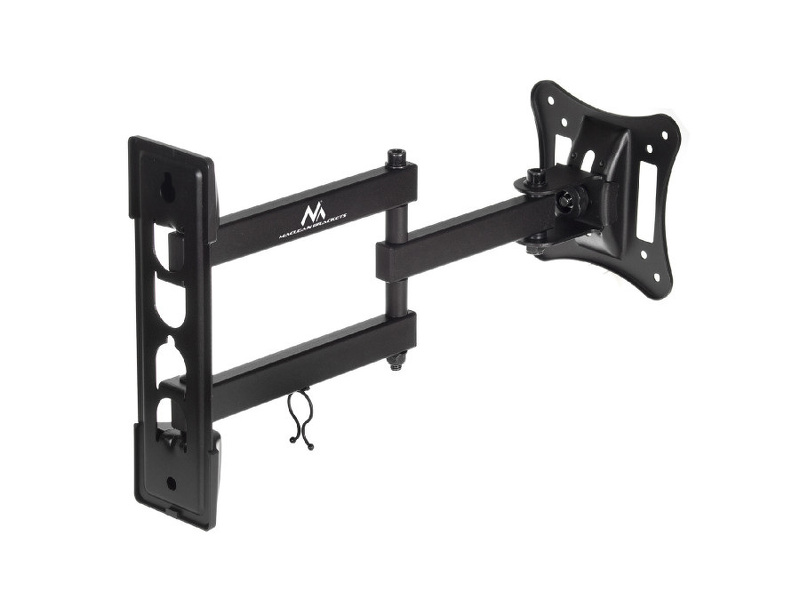 Zdjęcie produktu: Uchwyt do telewizora lub monitora Maclean, uniwersalny, max. VESA 100x100, 13-27", do 15 kg, czarny, (MC-719)