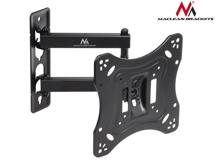 Uchwyt do telewizora lub monitora Maclean, uniwersalny, max. VESA 200x20, 23-42", do 20kg, Czarny, (MC-700)