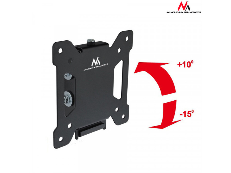 Zdjęcie produktu: Uchwyt do telewizora Maclean, max. VESA 100x100, 13-27", do 20kg, czarny, (MC-596)