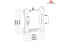 Miniatura zdjęcia: Uchwyt do telewizora Maclean, max. VESA 100x100, 13-27", do 20kg, czarny, (MC-596)
