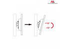 Miniatura zdjęcia: Uchwyt do telewizora Maclean, max. VESA 100x100, 13-27", do 20kg, czarny, (MC-596)