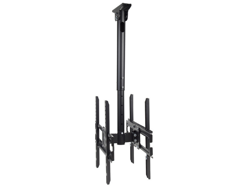 Zdjęcie produktu: Uchwyt sufitowy do telewizorów - podwójny Maclean, max. VESA 400x400, 32"-50", odległość od sufitu 717-1017mm, do 35kg, (MC-944)