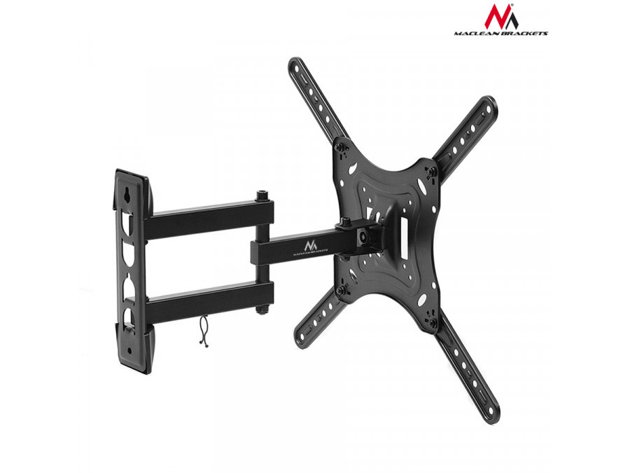 Uchwyt do telewizora lub monitora Maclean, uniwersalny, max. VESA 400x400, 23-55", do 30kg, Czarny, (MC-701)