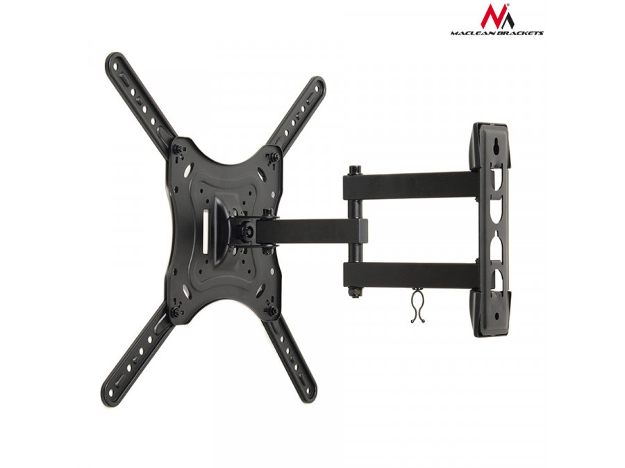 Uchwyt do telewizora lub monitora Maclean, uniwersalny, max. VESA 400x400, 23-55", do 30kg, Czarny, (MC-701)