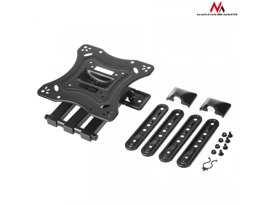 Uchwyt do telewizora lub monitora Maclean, uniwersalny, max. VESA 400x400, 23-55", do 30kg, Czarny, (MC-701)