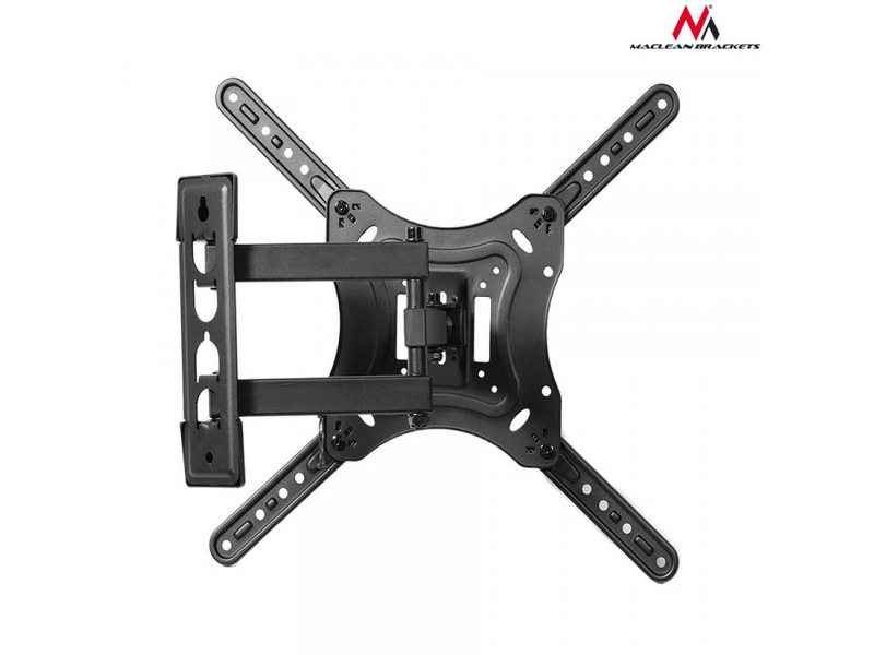 Zdjęcie produktu: Uchwyt do telewizora lub monitora Maclean, uniwersalny, max. VESA 400x400, 23-55", do 30kg, Czarny, (MC-701)