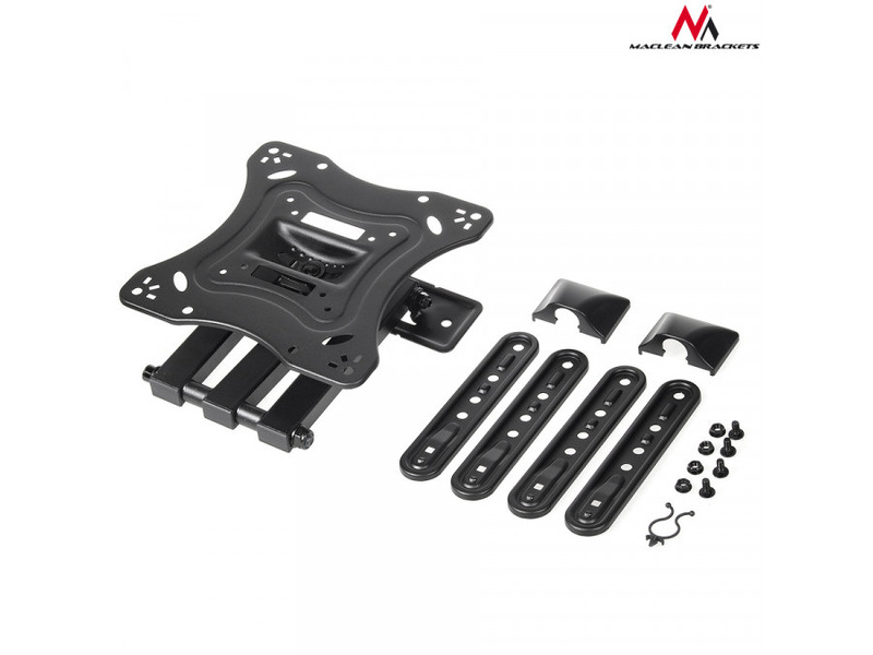 Zdjęcie produktu: Uchwyt do telewizora lub monitora Maclean, uniwersalny, max. VESA 400x400, 23-55", do 30kg, Czarny, (MC-701)