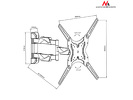 Miniatura zdjęcia: Uchwyt do telewizora lub monitora Maclean, max. VESA 400x400, 13-50", do 30kg, (MC-743)