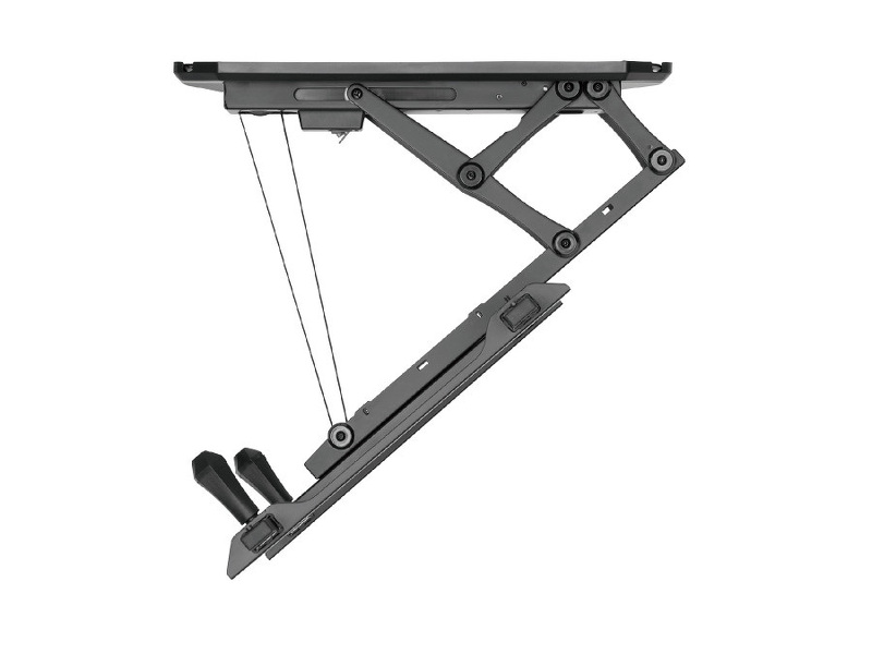 Zdjęcie produktu: Uchwyt do telewizora Maclean, max. VESA 600x411, do pochyłych ścian, pilot, 32"-70", do 35kg, elektryczny sufitowy (MC-880)