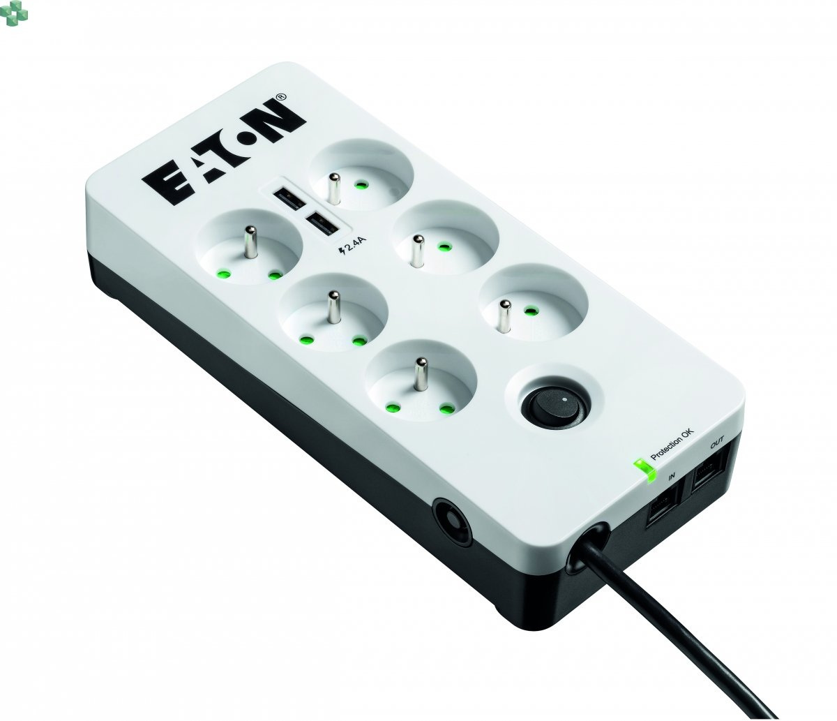 Eaton Protection Box 6x FR Tel@ USB Eaton Protection Box 6x FR Tel@ USB