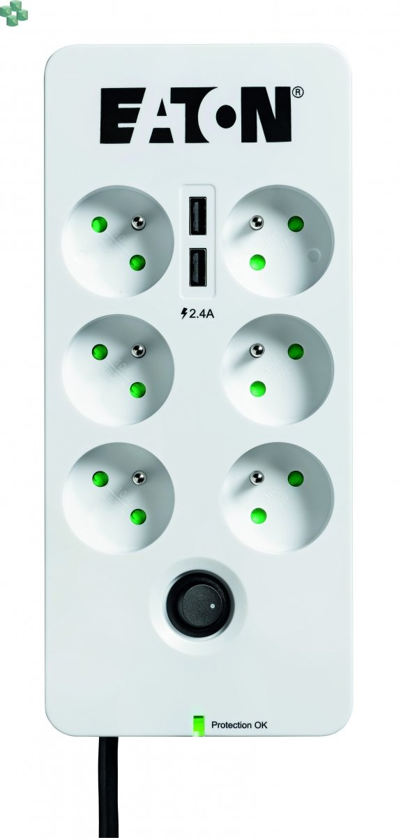 Eaton Protection Box 6x FR Tel@ USB Eaton Protection Box 6x FR Tel@ USB