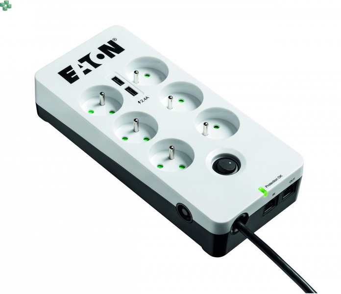 Zdjęcie produktu: Eaton Protection Box 6x FR Tel@ USB Zdjęcie produktu: Eaton Protection Box 6x FR Tel@ USB