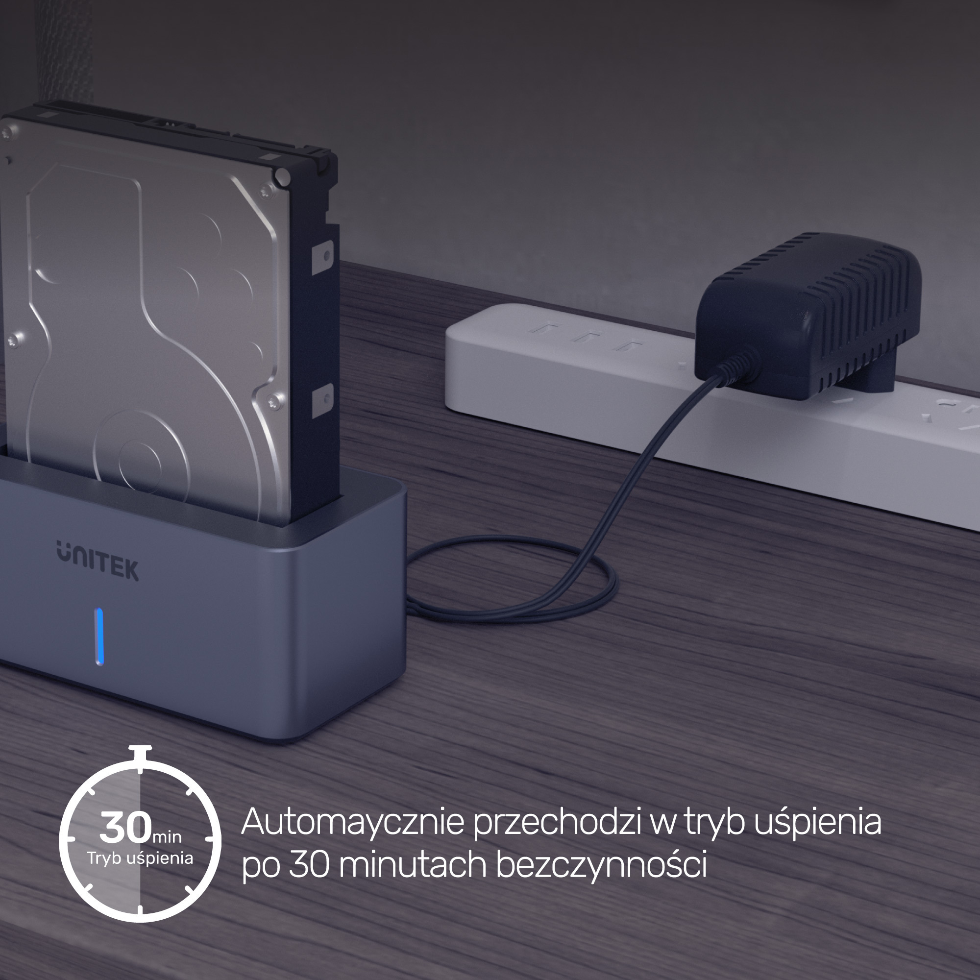 Stacja dokująca na dysk 2,5"/3,5" HDD/SSD Unitek ALU HDD USB 3.1 (S1304A) Stacja dokująca na dysk 2,5"/3,5" HDD/SSD Unitek ALU HDD USB 3.1 (S1304A)