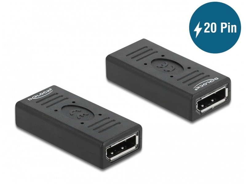 Zdjęcie produktu: Delock 66643 adapter beczka DISPLAYPORT(F) 1.2->DISPLAYPORT(F) 20 PIN Zdjęcie produktu: Delock 66643 adapter beczka DISPLAYPORT(F) 1.2->DISPLAYPORT(F) 20 PIN