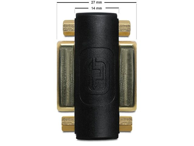 Delock 65225 adapter beczka DVI-I(F)(24+5) DUAL LINK->DVI-I(F)(24+5) DUAL LINK