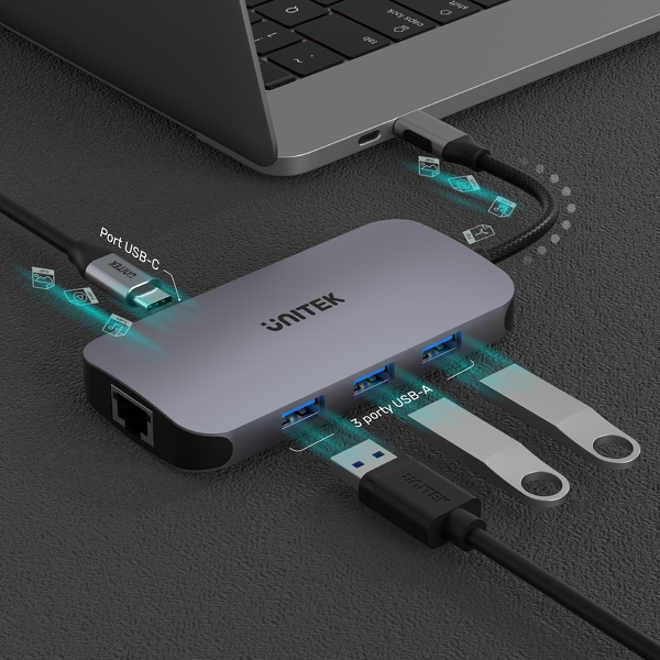Zdjęcie produktu: Unitek HUB USB TYP-C (D1071A)