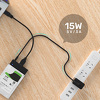 Miniatura zdjęcia: Unitek kabel zasilający USB - wtyk DC 3.5/1.35 mm (Y-C495BK) 1m