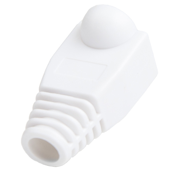 Zdjęcie produktu: Osłona wtyku RJ45, 6 mm, 100 szt. biała Unitek (OT157WH)