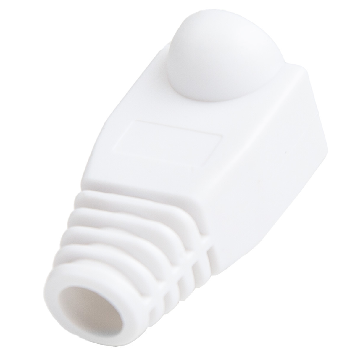 Osłona wtyku RJ45, 6 mm, 100 szt. biała Unitek (OT157WH)