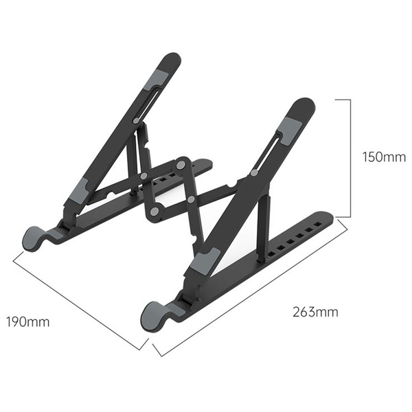 Zdjęcie produktu: Podstawka pod laptop ORICO składana czarna (PFB-A24-BK-BP)