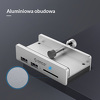 Miniatura zdjęcia: Hub 2x USB 3.1 ORICO + czytnik kart SD biurkowy (MH2AC-U3-SV-BP)