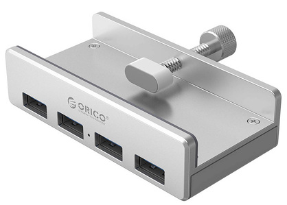 Miniatura produktu: Hub 4x USB 3.0 aktywny ORICO biurkowy 5Gbps - srebrny (MH4PU-P-SV-BP)