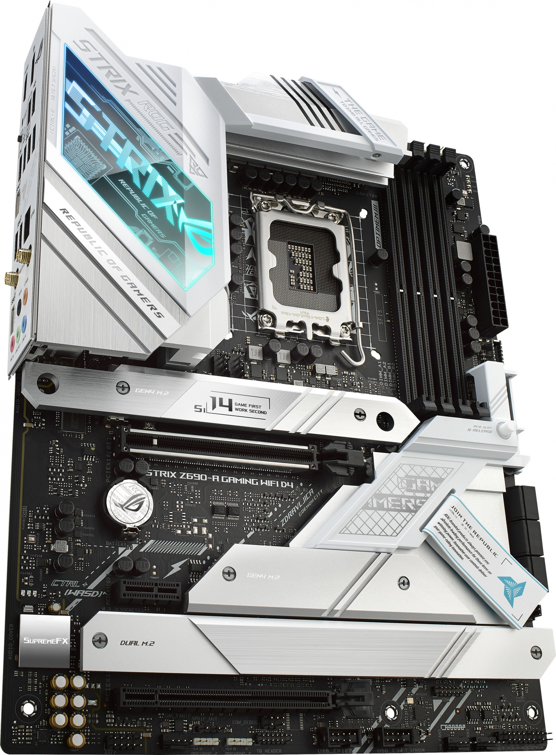 Płyta główna ASUS ROG STRIX Z690-A GAMING WIFI D4 DDR4 LGA1700 Płyta główna ASUS ROG STRIX Z690-A GAMING WIFI D4 DDR4 LGA1700